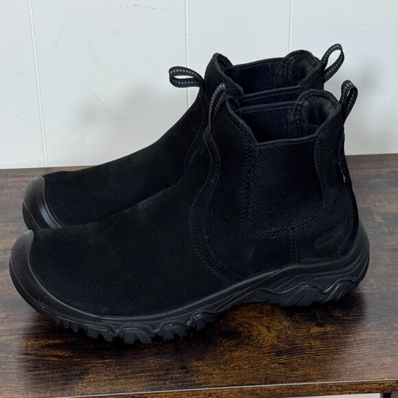 Brand new KEEN Greta Chelsea II Waterproof boots in Black/Black — NWT and box - Picture 8 of 9